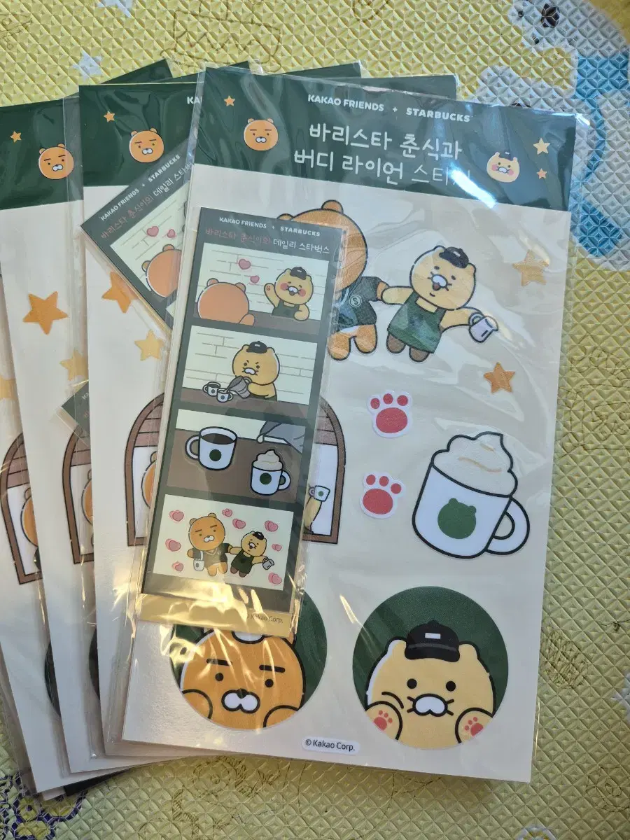 Starbucks MyBuddy Ryan & Chunsik sticker set (4p)