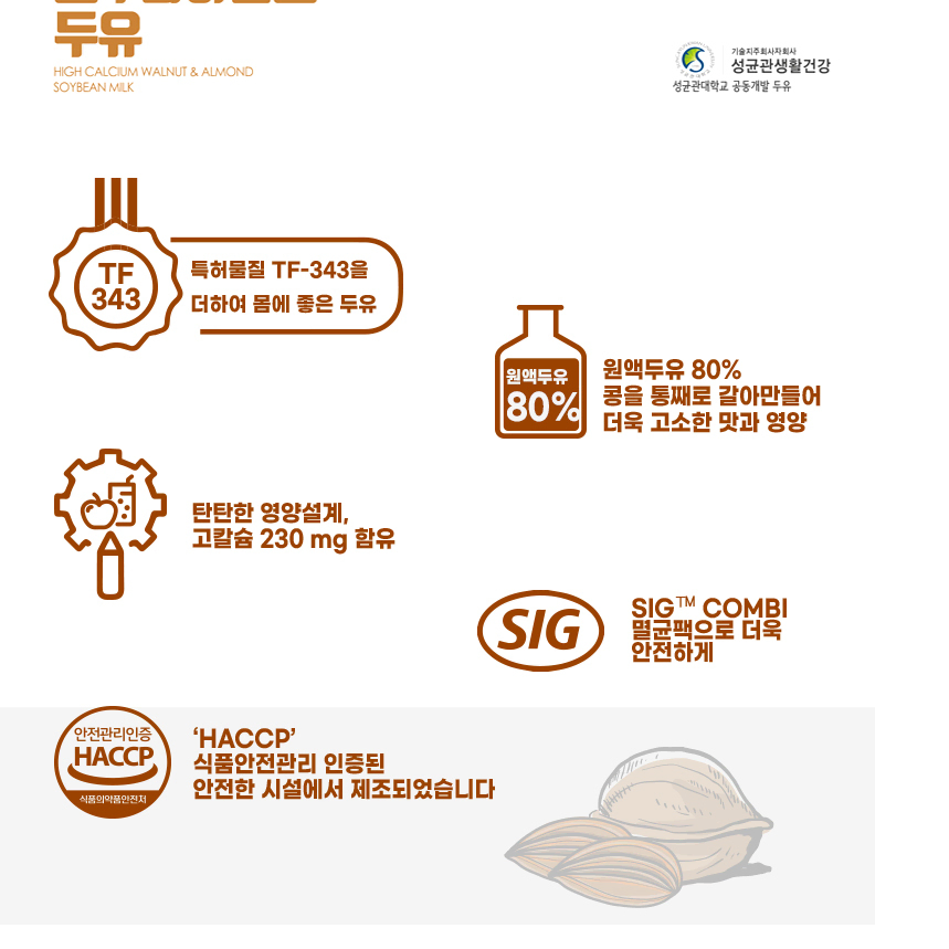 무료배송-성균관 두유 190ml 96팩(검은콩 48+호두아몬드48)