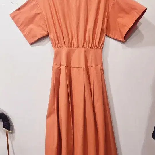 VERVE버브]ROUND COTTON DRESS, ORANGE