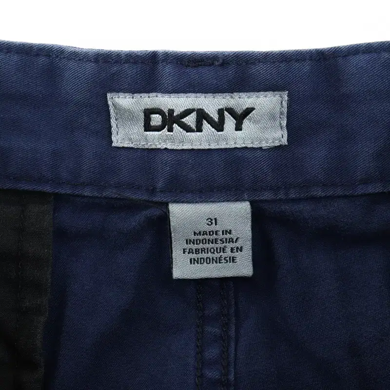 (M) DKNY 디케이앤와이 도나카란 반바지 팬츠 블루 면-1199