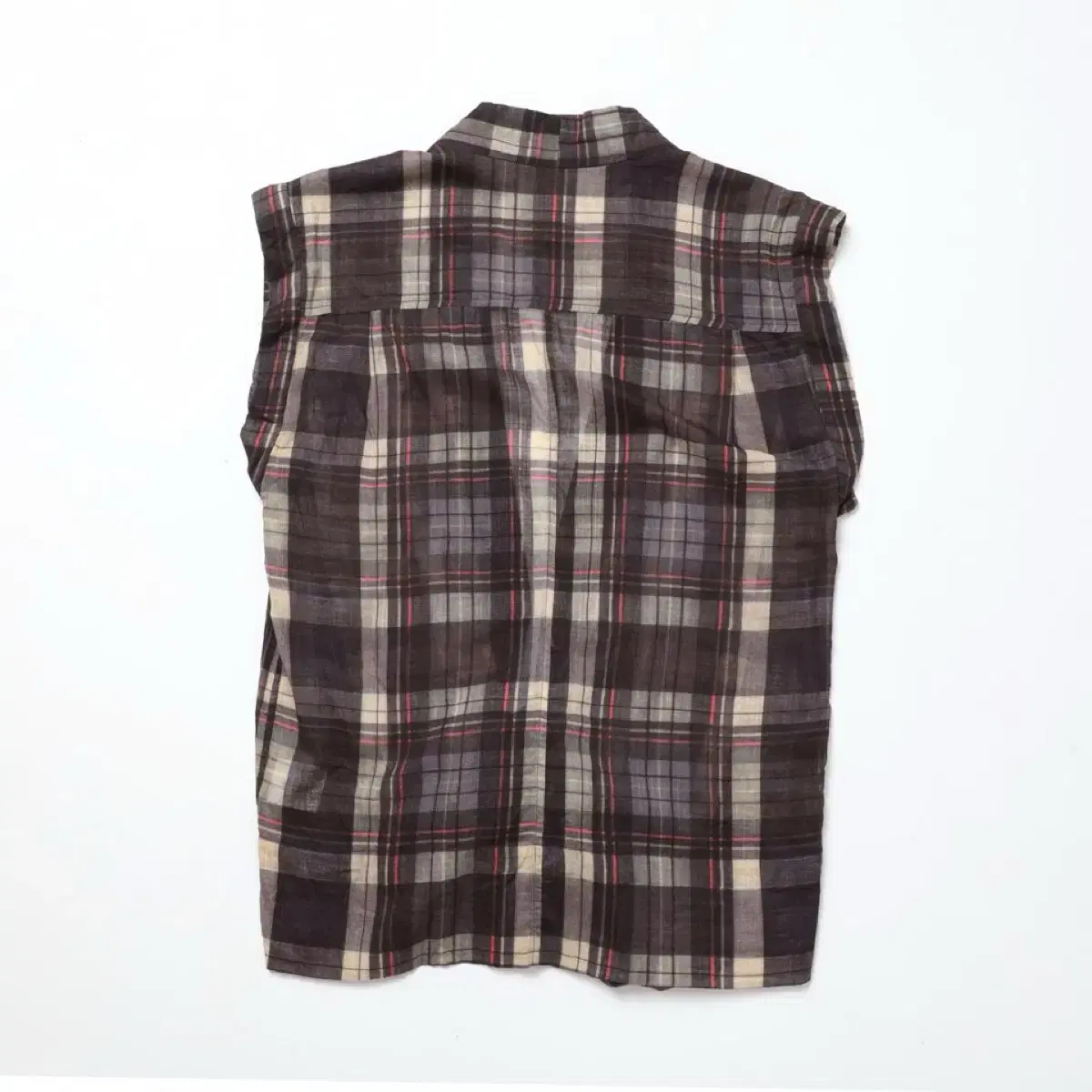 ISABEL MARANT Check Sleeveless Shirt