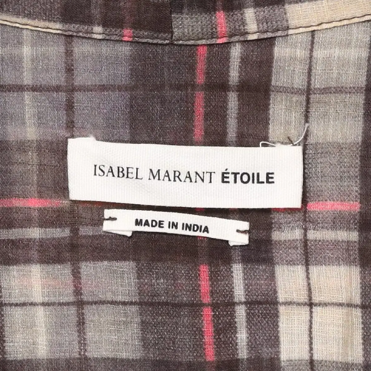 ISABEL MARANT Check Sleeveless Shirt