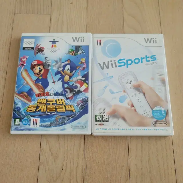 닌텐도 wii 마리오 소닉 밴쿠버 동계올림픽+wii 스포츠 2개 일괄