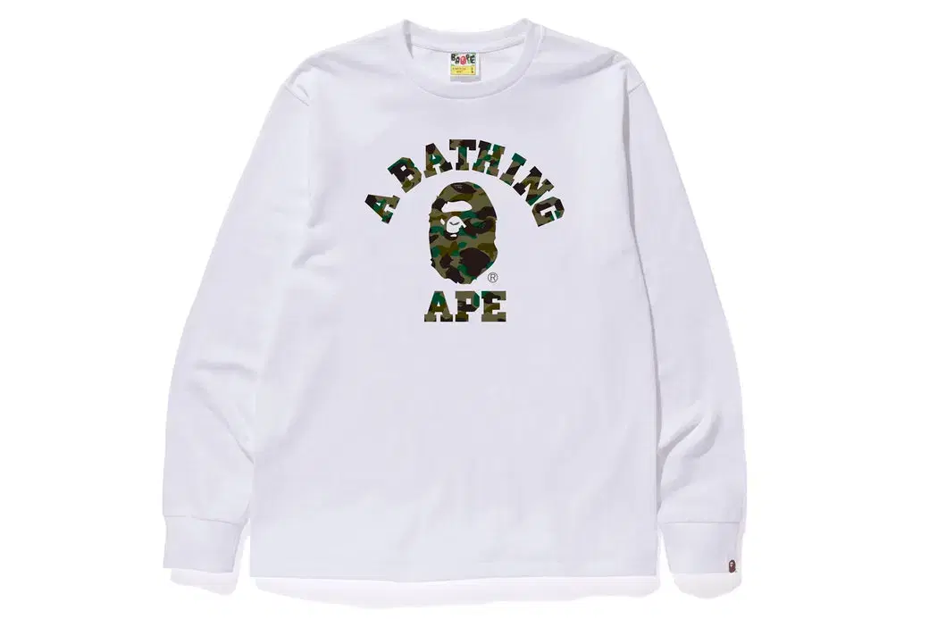 [Overseas] Vape 1ST Camo College Long Sleeve T-Shirt 24FW