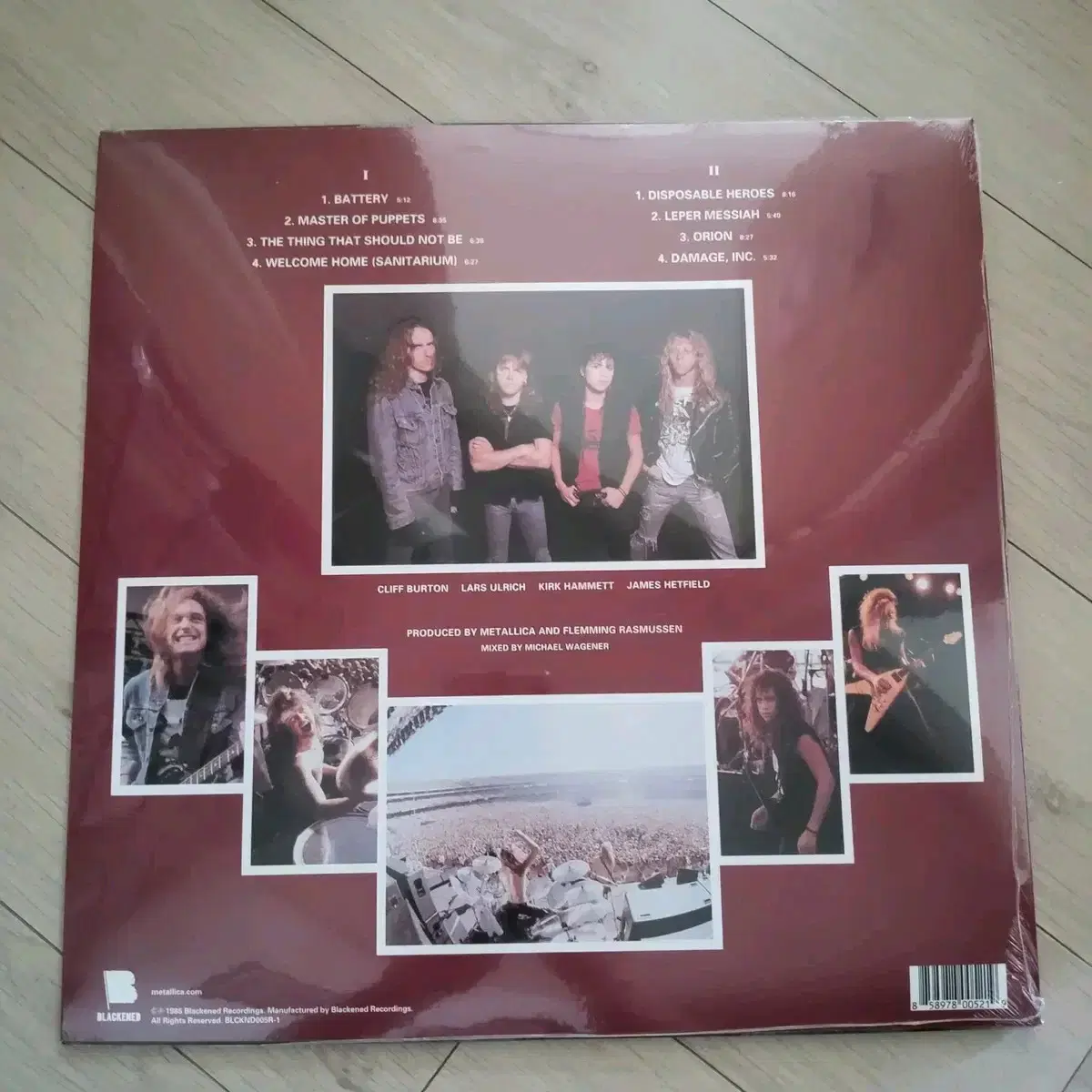 메탈리카 (Metallica) 명반 Master Of Puppets LP