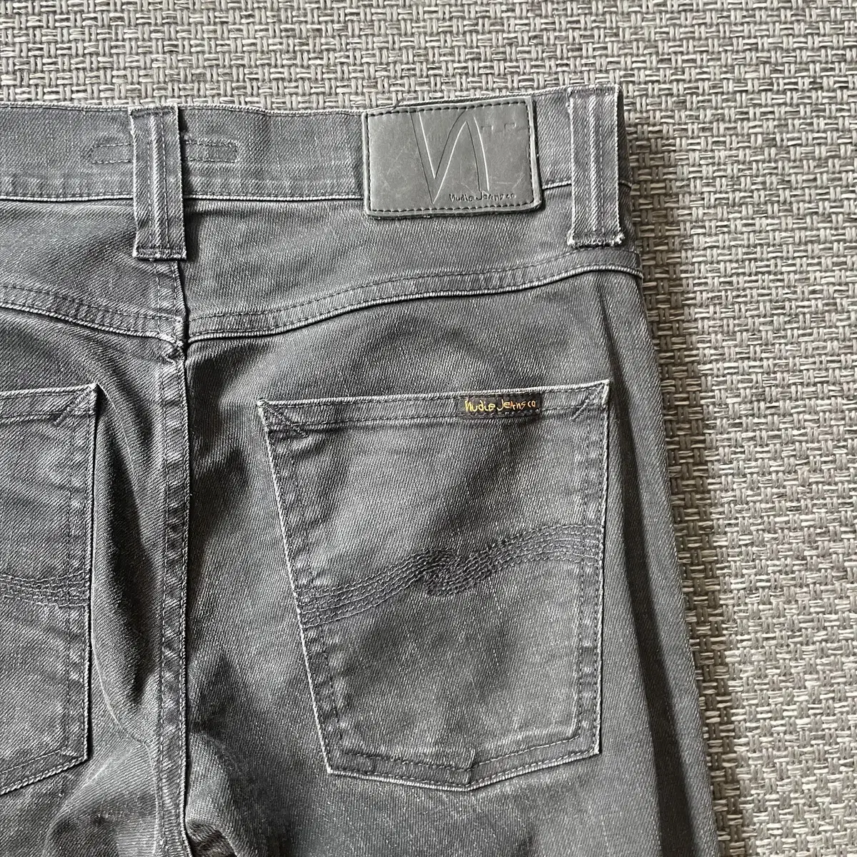 (29) Nudie jeans 흑청 데님 팬츠