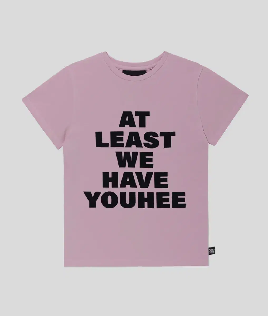 youhee lettering t-shirt pink