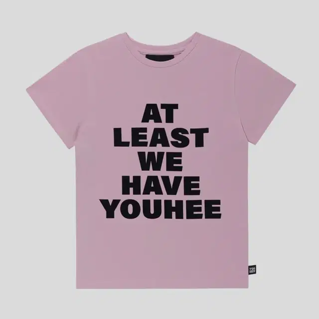 유희 youhee lettering t-shirt pink