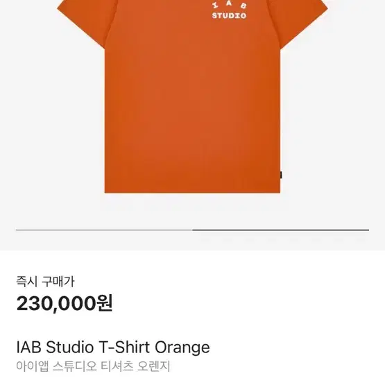 아이앱스튜디오 iabstudio orange t-shirt