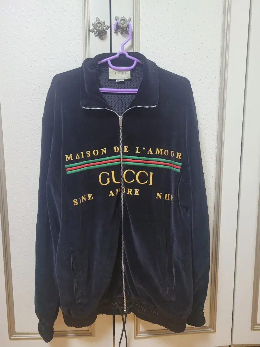 [Genuine] Gucci Velvet Training Jacket