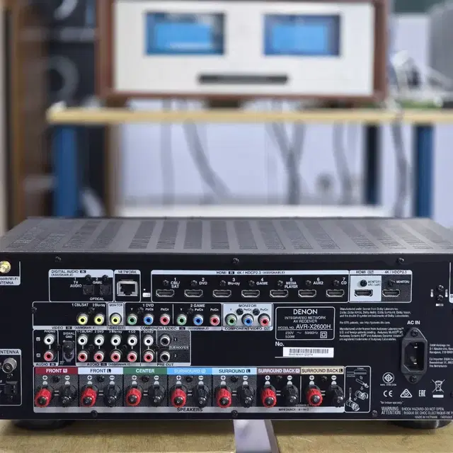 데논 AVR-X2600H 7.2채널 고급 리시버 앰프