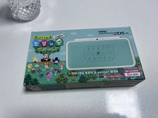 [미사용] new 닌텐도 2ds xl - 튀동숲 에디션 (튀어나와요 동