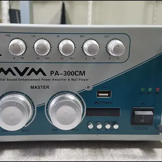 [MVM] PA-300CM 중고 2채널 다용도 앰프