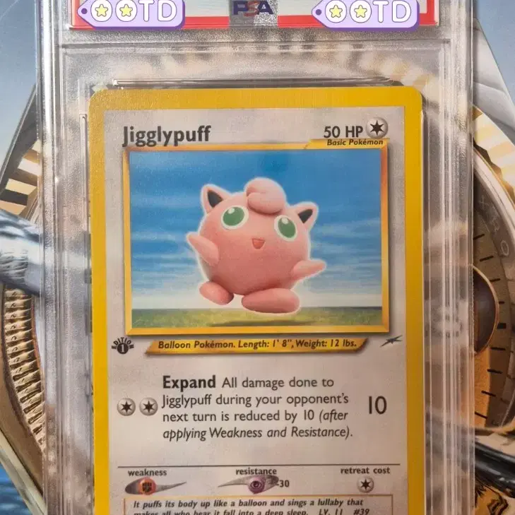 1st edition 초판 북미판 포켓몬카드 2002년 PSA10 푸린
