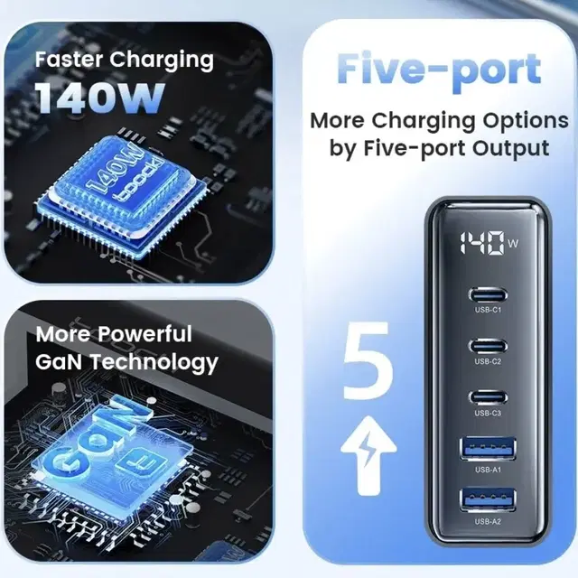 140w 초고속충전 PD충전기 맥북 그램 갤럭시북 지원