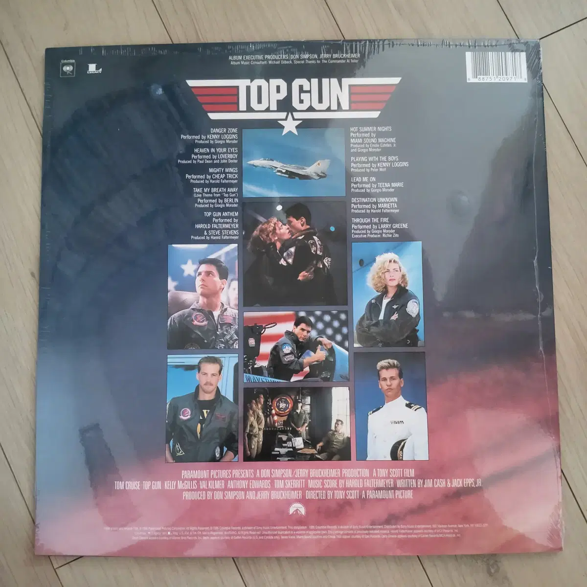 톰 크루즈 주연의 명화 TOP GUN 탑건 O.S.T 미개봉 LP