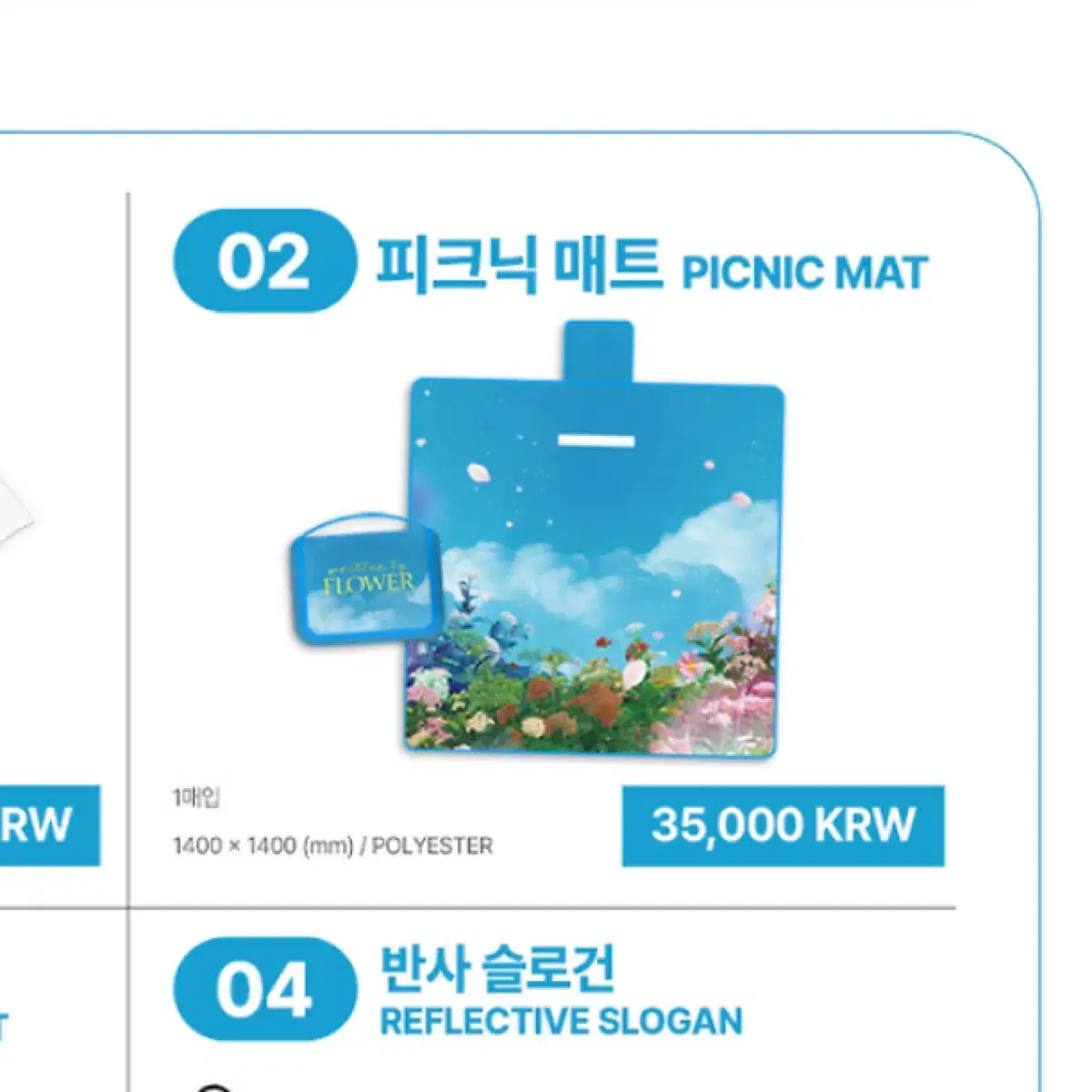 Lucy Flower Concert MD Picnic Mat WTS