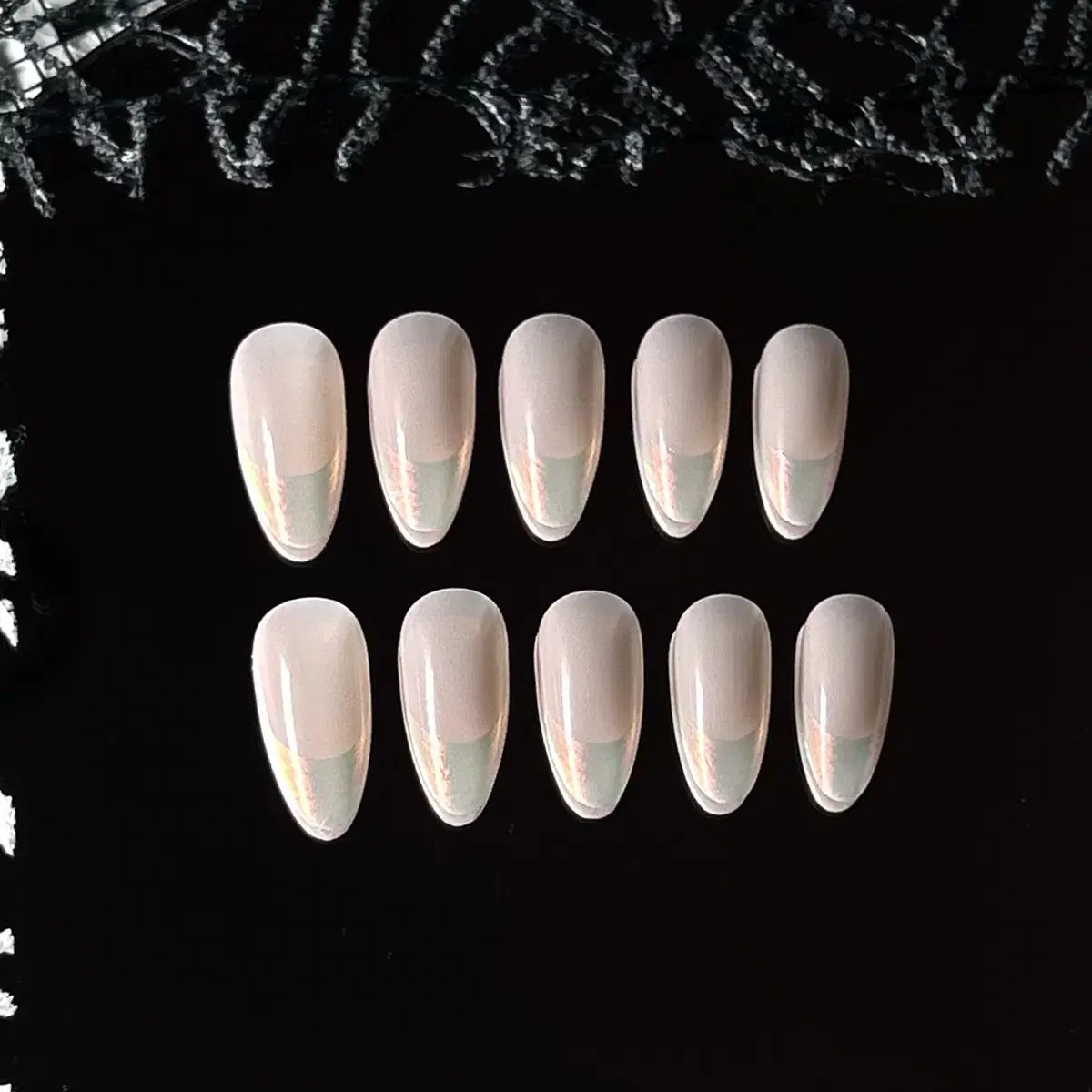 [Instant Nail Tips] Opal Nude French Nail Tips (24pcs)