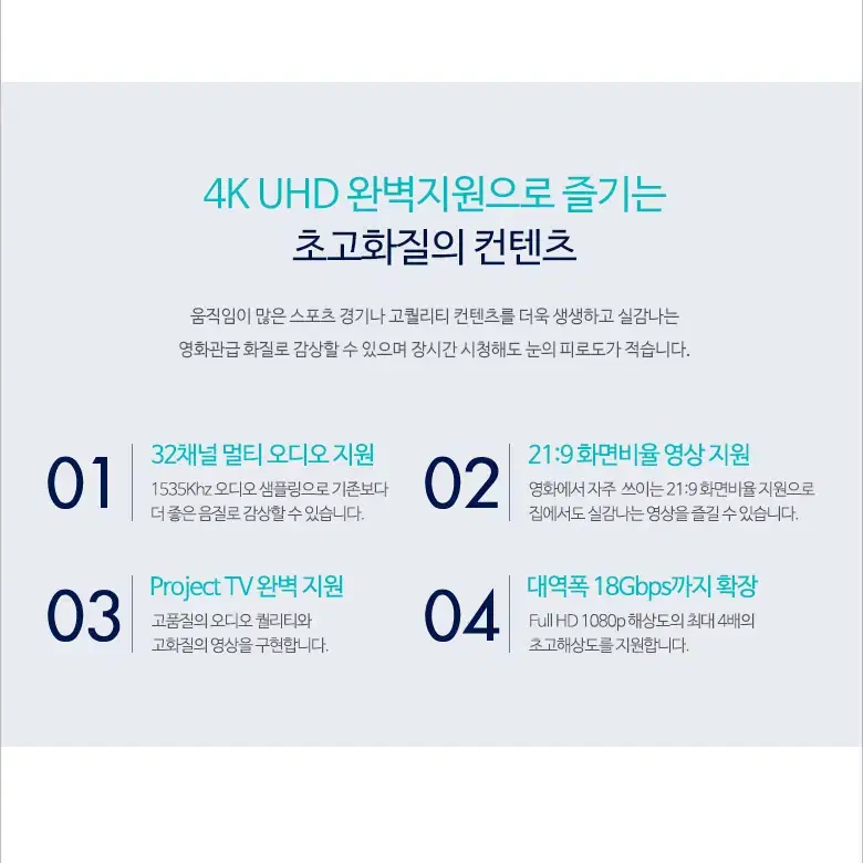 C type to HDMI 2.0 미러링 모니터 케이블 5m