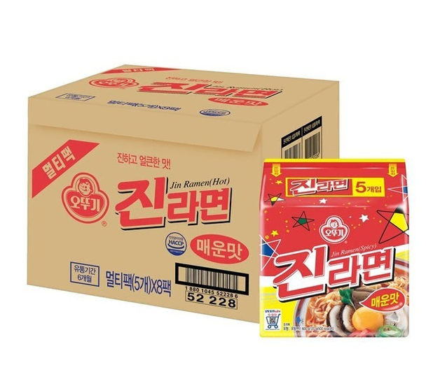 무료배송-오뚜기 진라면 매운맛 40개