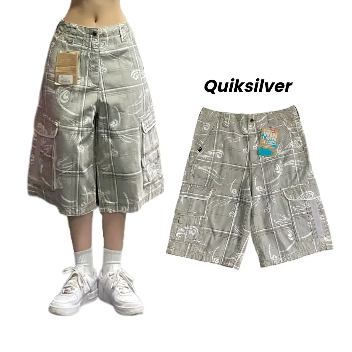 *New* Quicksilver Wide Bermuda Cargo Shorts