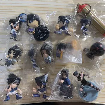 나루토 NARUTO 우치무라 사스케 사륜안 피규어 키링 13점