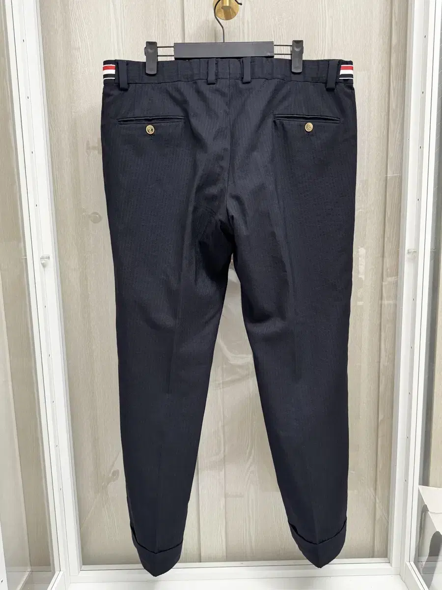 [S-class] Thom Browne Wool Slacks Navy 3