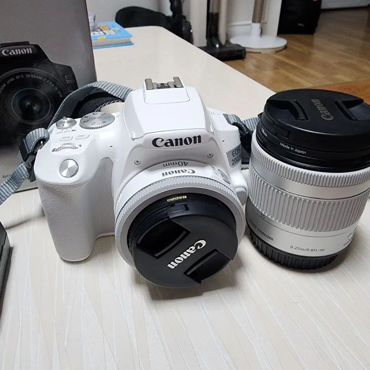 캐논 DSLR 200D2 더블렌즈킷 화이트