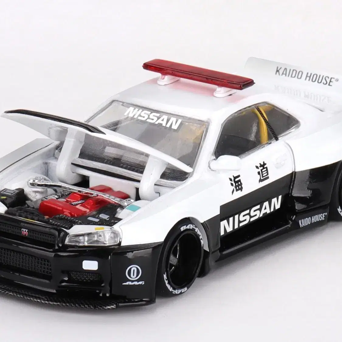 1:64 미니지티 닛산 스카이라인 GT-R R34 카이도웍스 V2 경찰