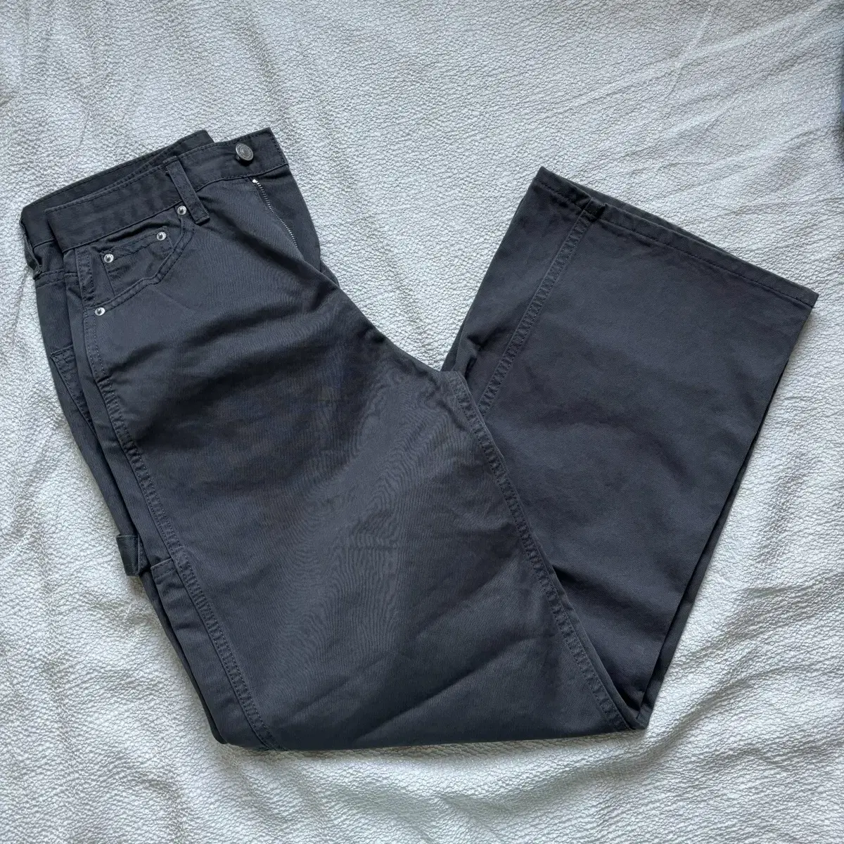 리본빛 Carpenter Cotton Pants 차콜 S