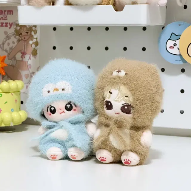 10cm 베이비 오션 블루(펭귄) 인형옷 스웨터 솜인형 의상 옷장