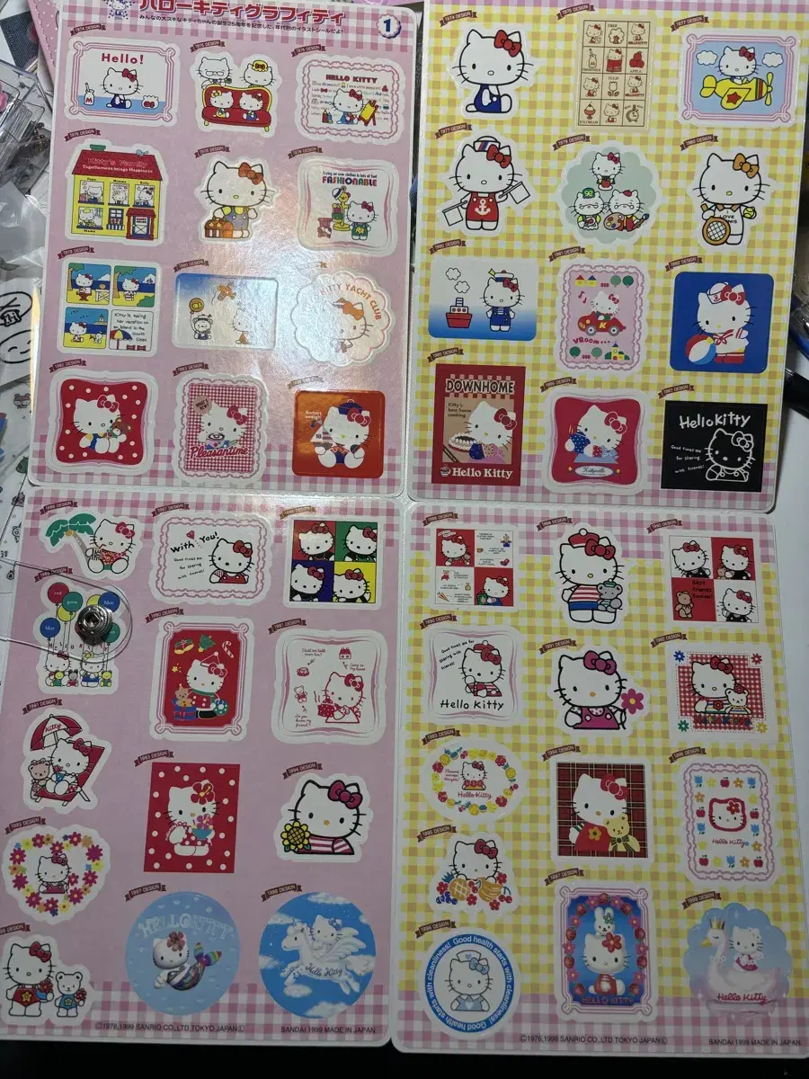 Kitty stickers by year