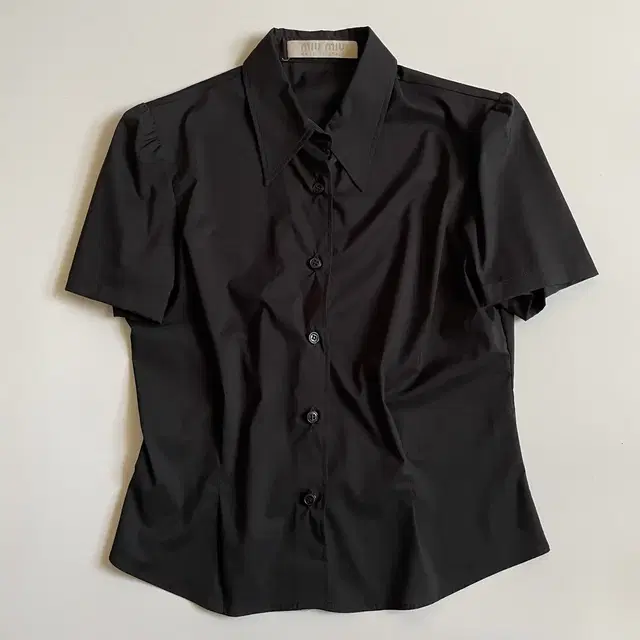 MIU MIU BLACK HALF BLOUSE