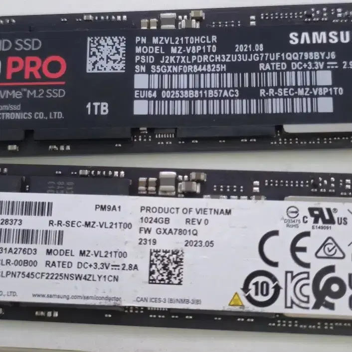 pm9a1 980pro m.2 nvme 삼성전자 ssd