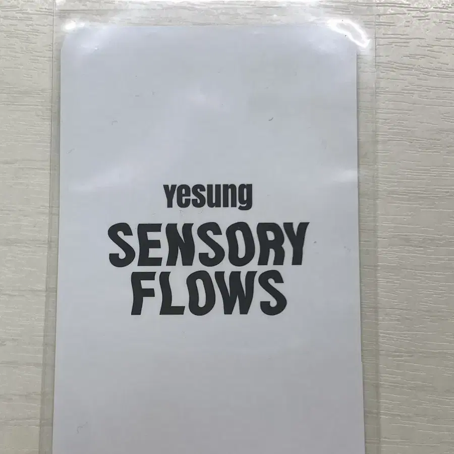 예성 sensory flows 특전 포카