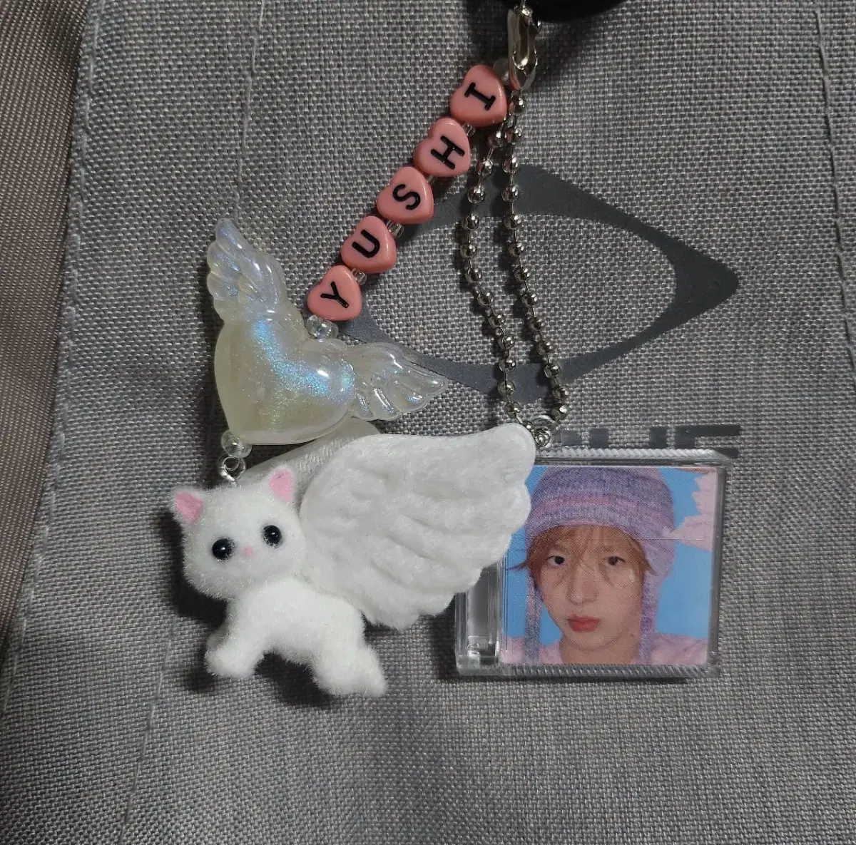 NCT wish Uushi Angel Hunting Keyring