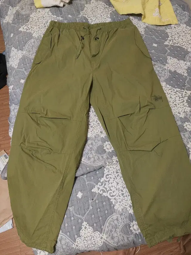 스투시 nyco over trousers 팬츠 XL 올리브