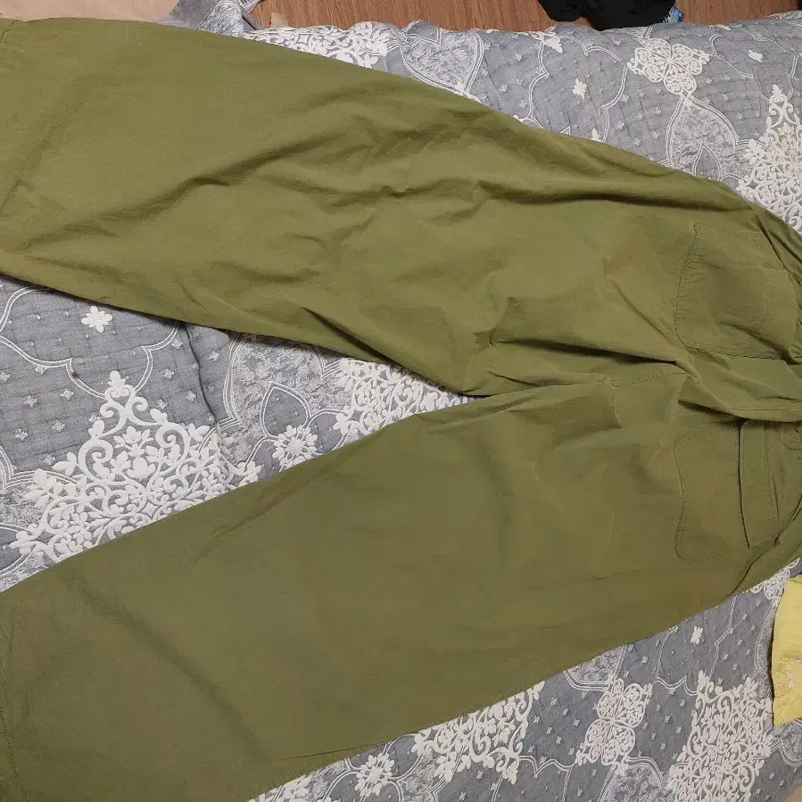 스투시 nyco over trousers 팬츠 XL 올리브