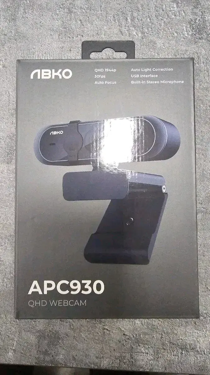 APC 930 앱코 ABKO 웹캠 QHD(택포) 미개봉