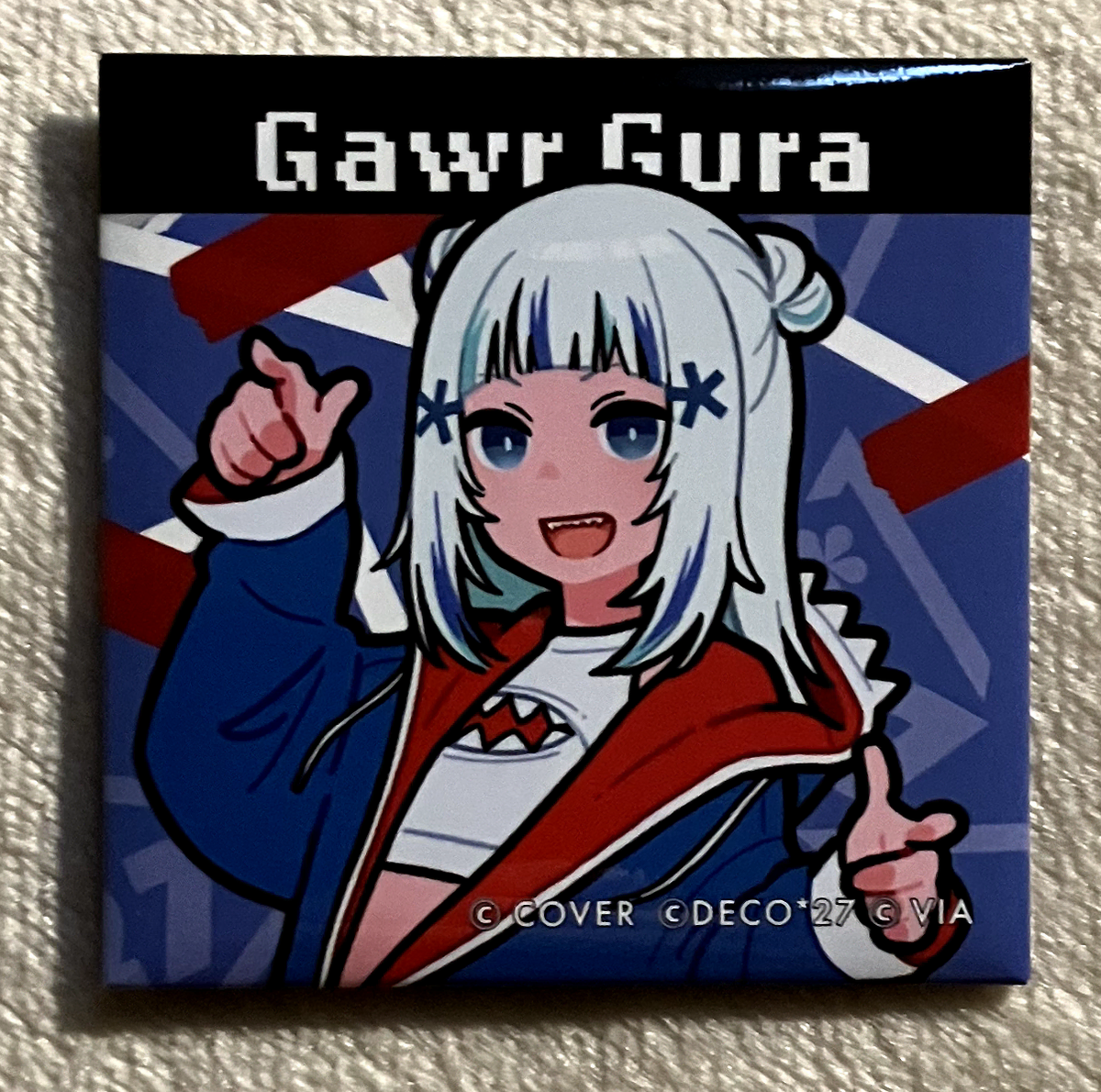 HOLO*27 Collaboration Gaur Gura Can Badge