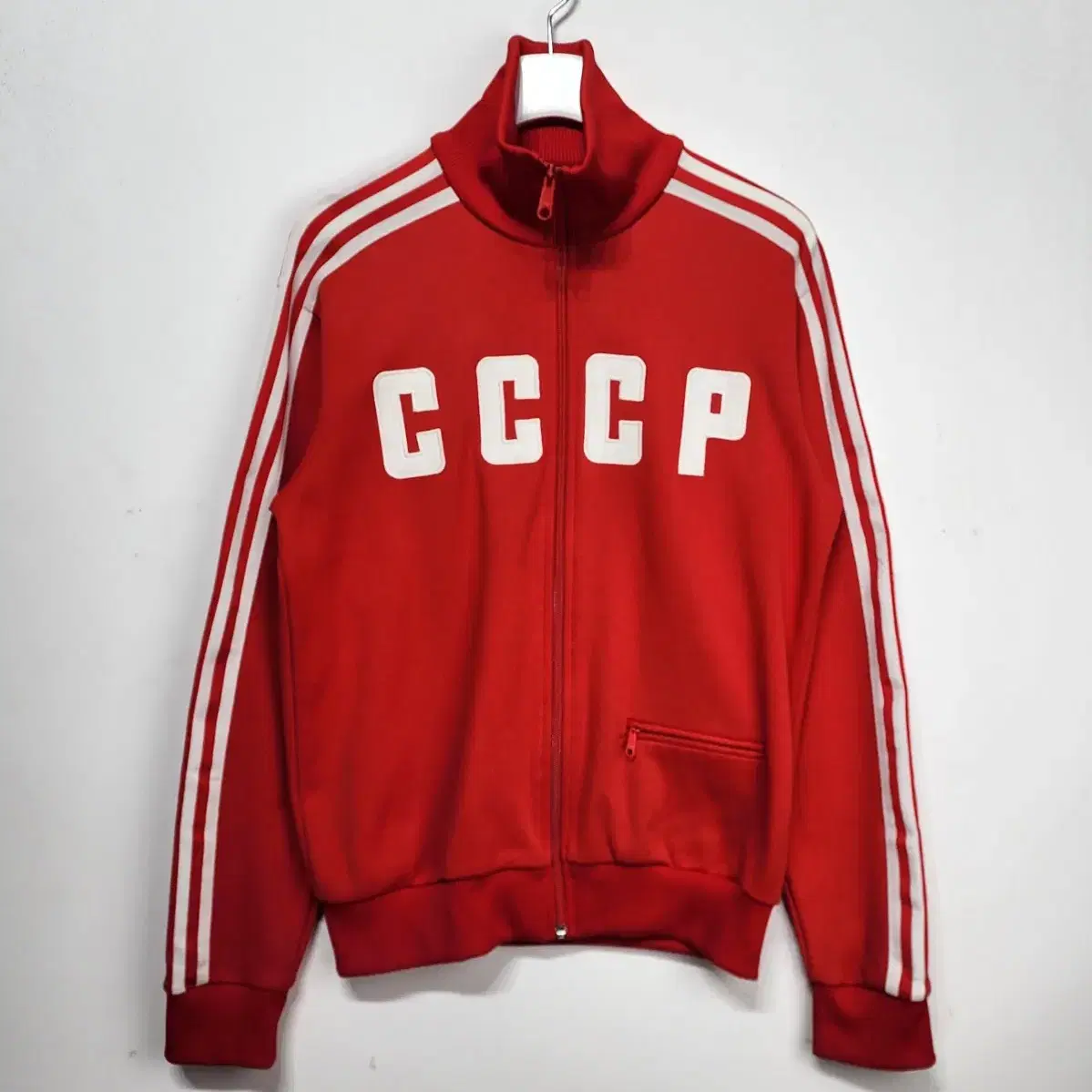 아디다스 ADIDAS CCCP 구소련 져지 트레이닝 트랙탑 자켓 레드S