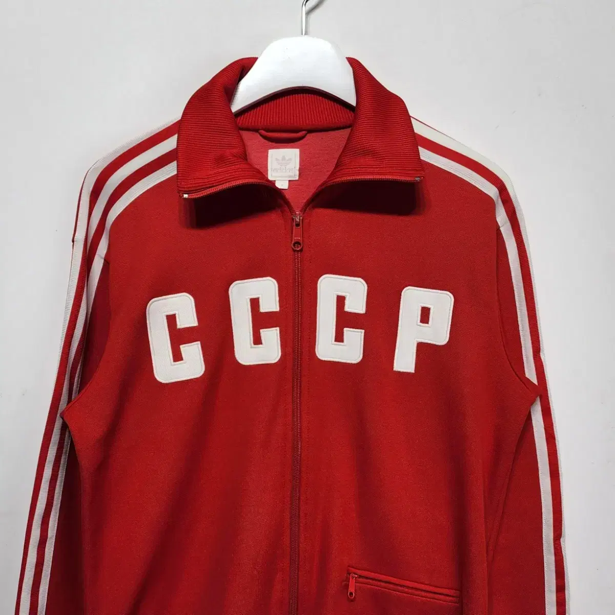 아디다스 ADIDAS CCCP 구소련 져지 트레이닝 트랙탑 자켓 레드S