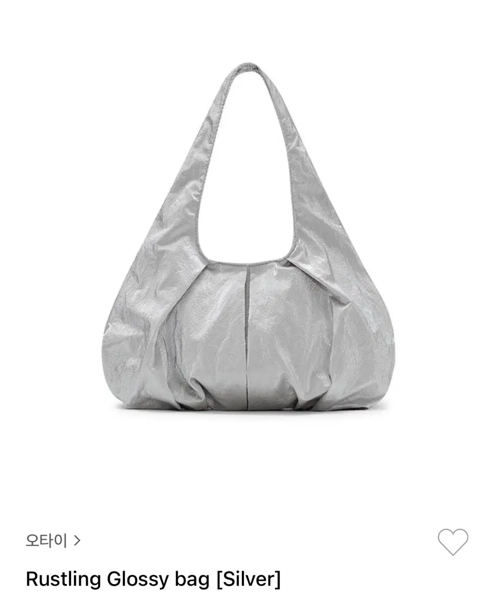 오타이 otie rustling glossy bag silver