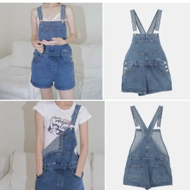 [헤더먼트]Monica's denim overoll 오버롤