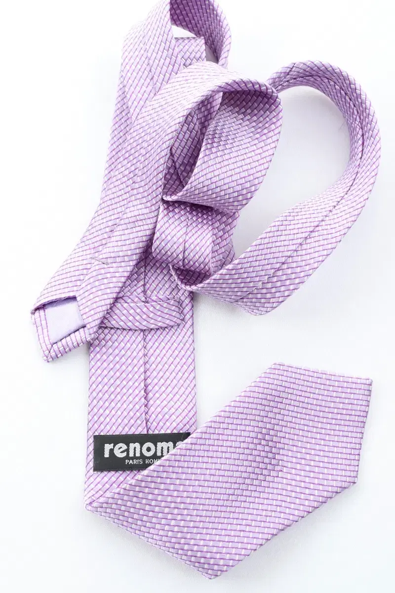 (7) Lenoma Silk Tie Mauve Old School Limited Edition-234A