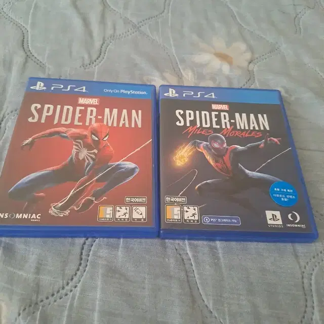 ps4 플스4 스파이더맨+마일즈모잘레스 일괄타이틀