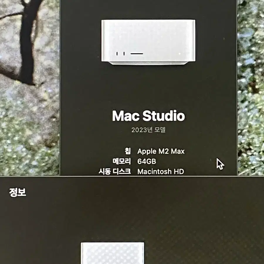 맥스튜디오 M2 Max, 64gb, 1tb (2023)