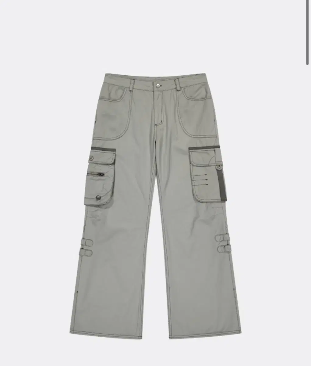 [KOISEIO] Big Pocket Cargo Pants Light Khaki[2].