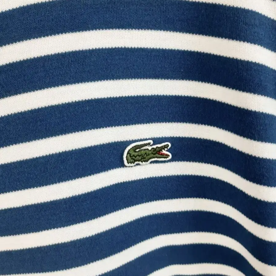 LACOSTE(라코스테)남성 라운드 스트라이프 긴팔티셔츠