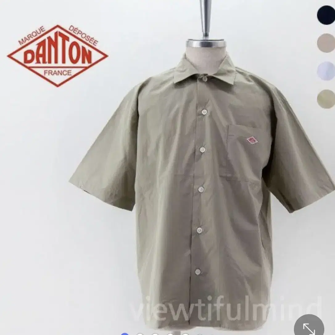 Danton Men Work Shirt s/s 003